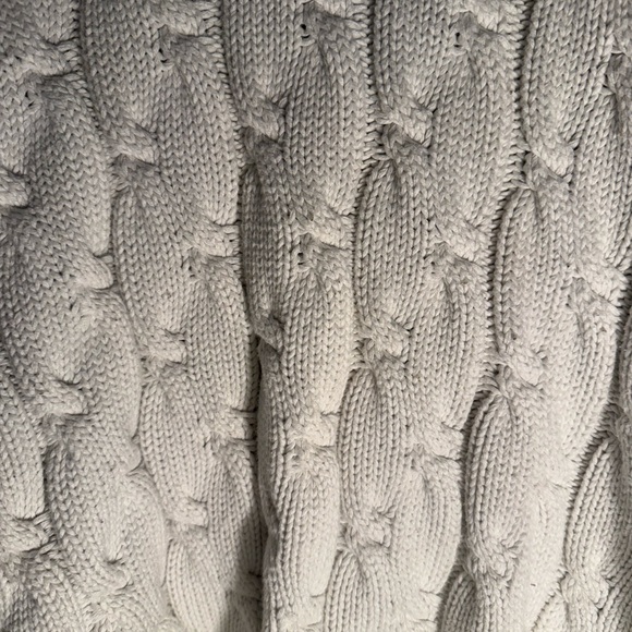 Nautica White Turtleneck Cable Knit Sweater Size Small - Picture 4 of 7